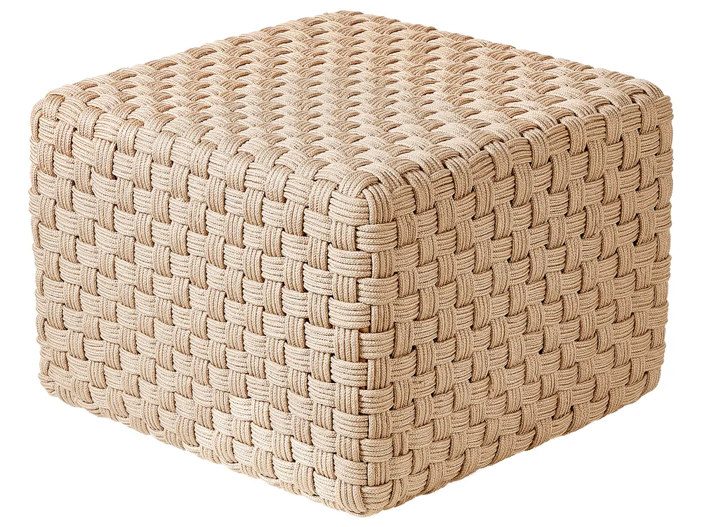 Pouf NALLI Kunststoff Hellbeige