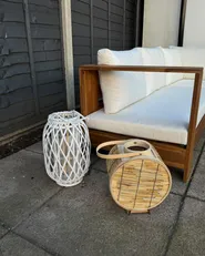 Laterne BISTAL 30 cm Rattan Naturfarben_975391