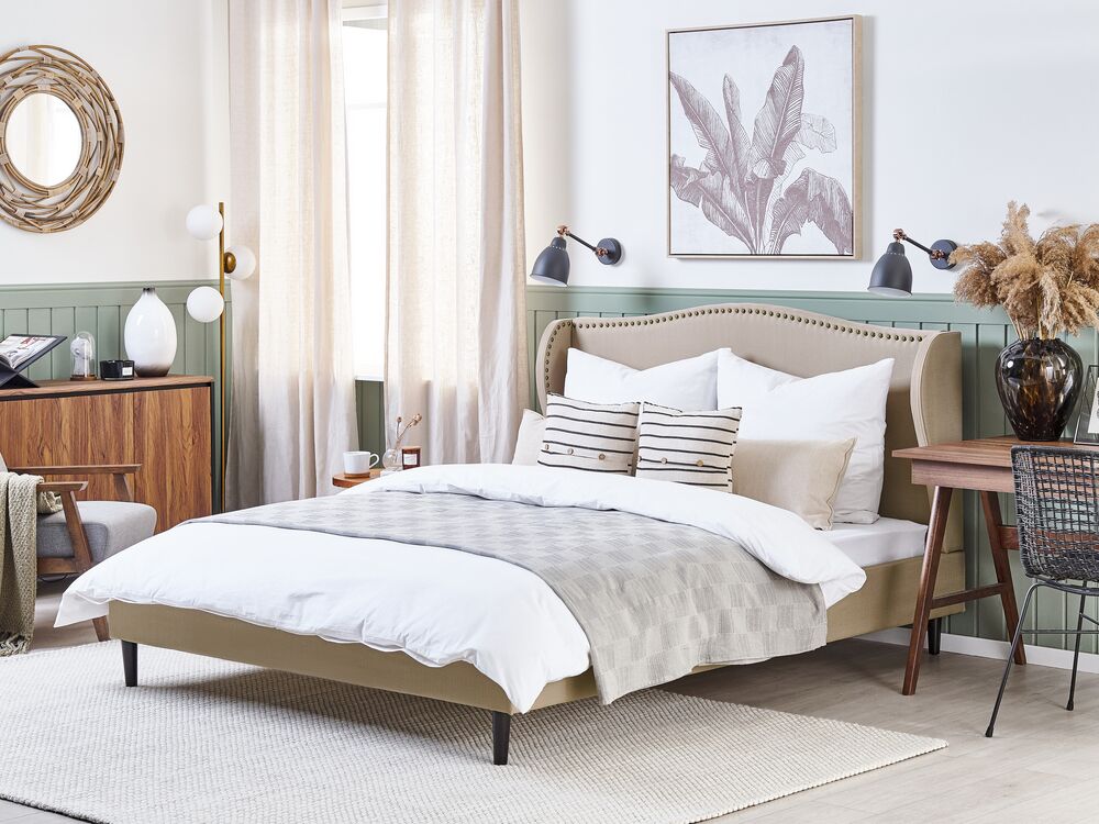 Bed Fabric COLMAR 180 x 200 cm (EU Super King) Sand Beige