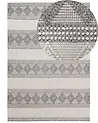 Teppich BOZOVA Hellbeige 160 x 230 cm Wolle