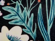 Dekokissen 2er Set OSMUNDA 45 x 45 cm Samtstoff Schwarz Blumenmuster_839061