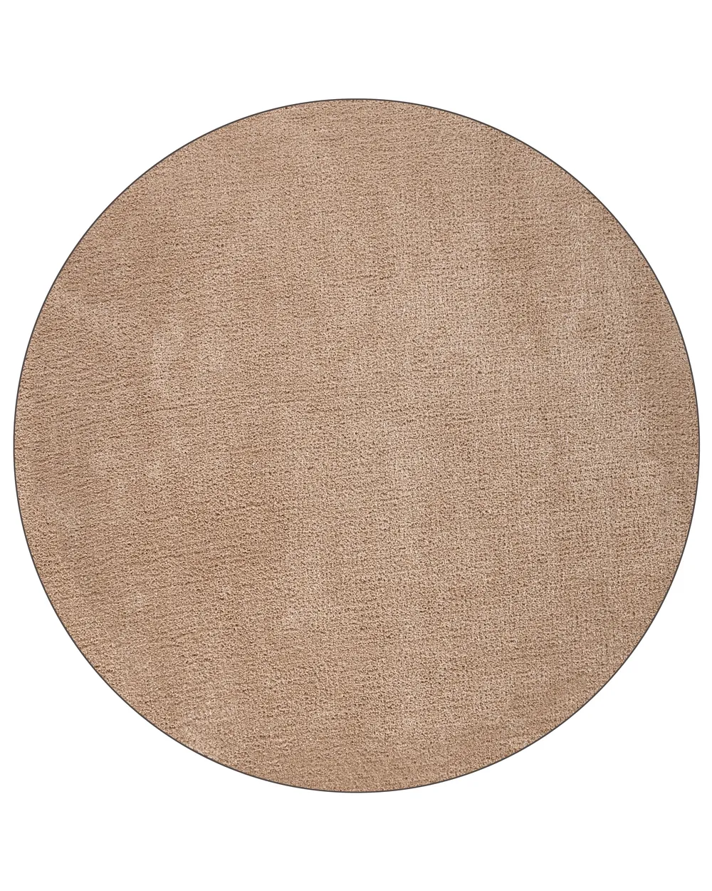 Shaggy-Teppich DEMRE Sandbeige ø 140 cm