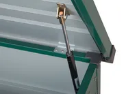 Aufbewahrungsbox CEBROSA 100 cm 62 cm Metall Dunkelgrün_717632