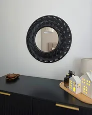 Wall Mirror TIERGA 60 cm 60 cm Black_1033812