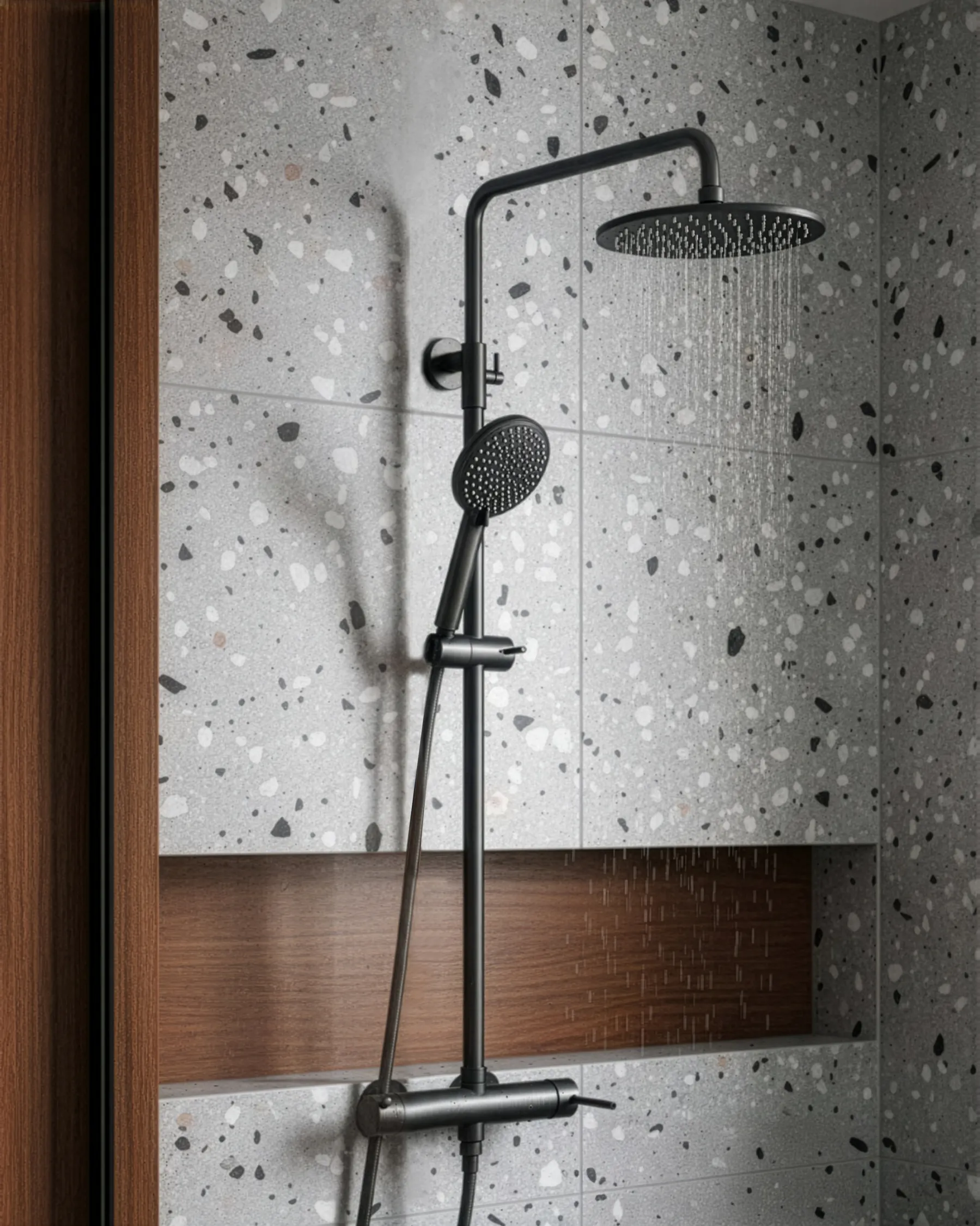 Mixer Shower Set with Rainshower PUYEHUE Black_1000068