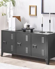 Büroschrank CARDIFF Metall Schwarz_830273