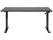 Schreibtisch manuell höhenverstellbar DESTINES 160 cm 72 cm Schwarz_898953
