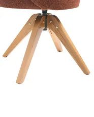 Esszimmerstuhl drehbar MARCY Bouclé Orange_1020159