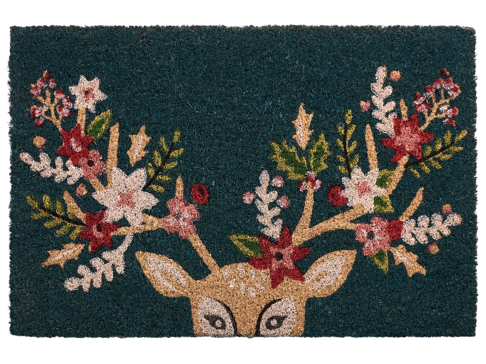Fußmatte SAGAY Bunt 40 x 60 cm Weihnachtsmotiv Kokosfasern