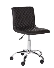 Desk Chair ORLANDO Faux Leather Black_932464