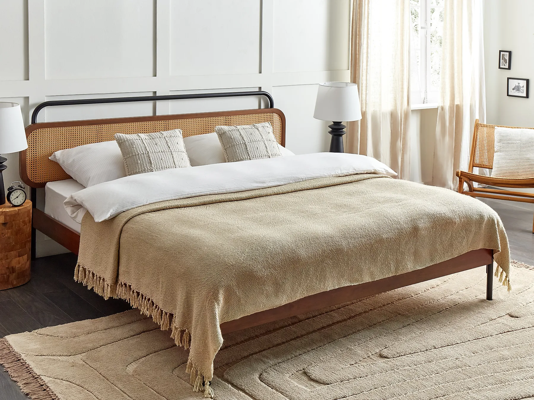 Blanket CHAOHANI Fabric 200 x 220 cm Beige_908250