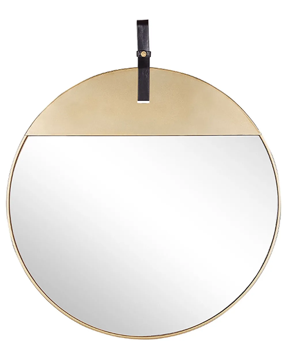 Wandspiegel GURS 60 cm 60 cm Metall Gold