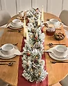 Weihnachtsgirlande Schnee bedeckt LED WHITEHORN 180 cm Weiß