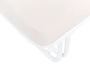 Garden Lounge Set with Table and Ottoman 3 Seater CAMEROTA  Metal White_1159167