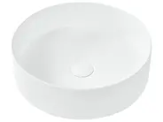 Aufsatzwaschbecken TEBAR ⌀ 40 cm Keramik Cremeweiß_923394