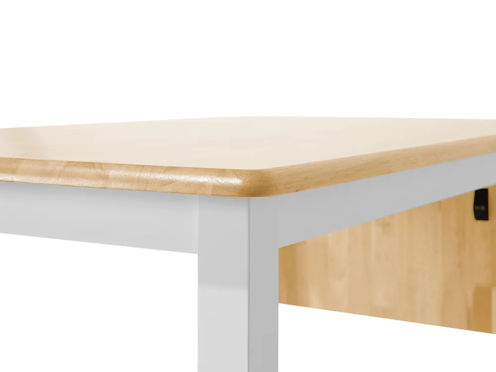 Ausziehbarer Esstisch LOUISIANA Hellbraun 120/160 cm 75 cm Holz_697829