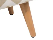 Hocker TAKOMA Baumwolle Beige_685049