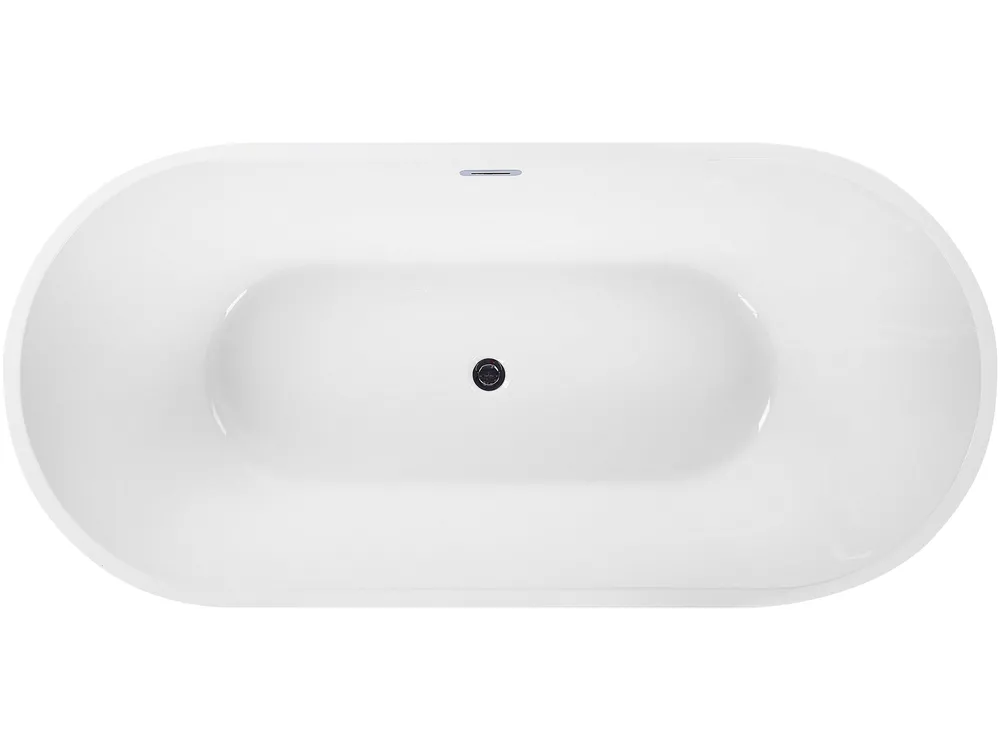 Freistehende Badewanne LEVERA 170 x 78 cm Weiß_765338