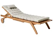 Sun Lounger Pad Cushion CESANA PREMIUM 192 x 56 cm Taupe_988064