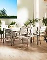 Gartenstuhl 6er Set VERNIO Weiß