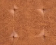 Footstool MURDO Faux Leather Orange_1078950