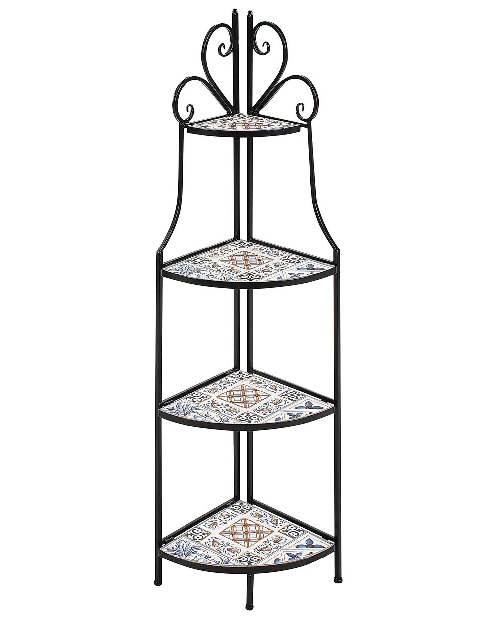 Regal FAVARA 43 cm 128 cm Metall Schwarz