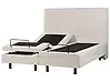 Bett verstellbar Stoff DUKE II 160 x 200 cm Hellbeige