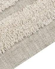 Teppich HAKKARI Hellbeige 80 x 150 cm Baumwolle_837835