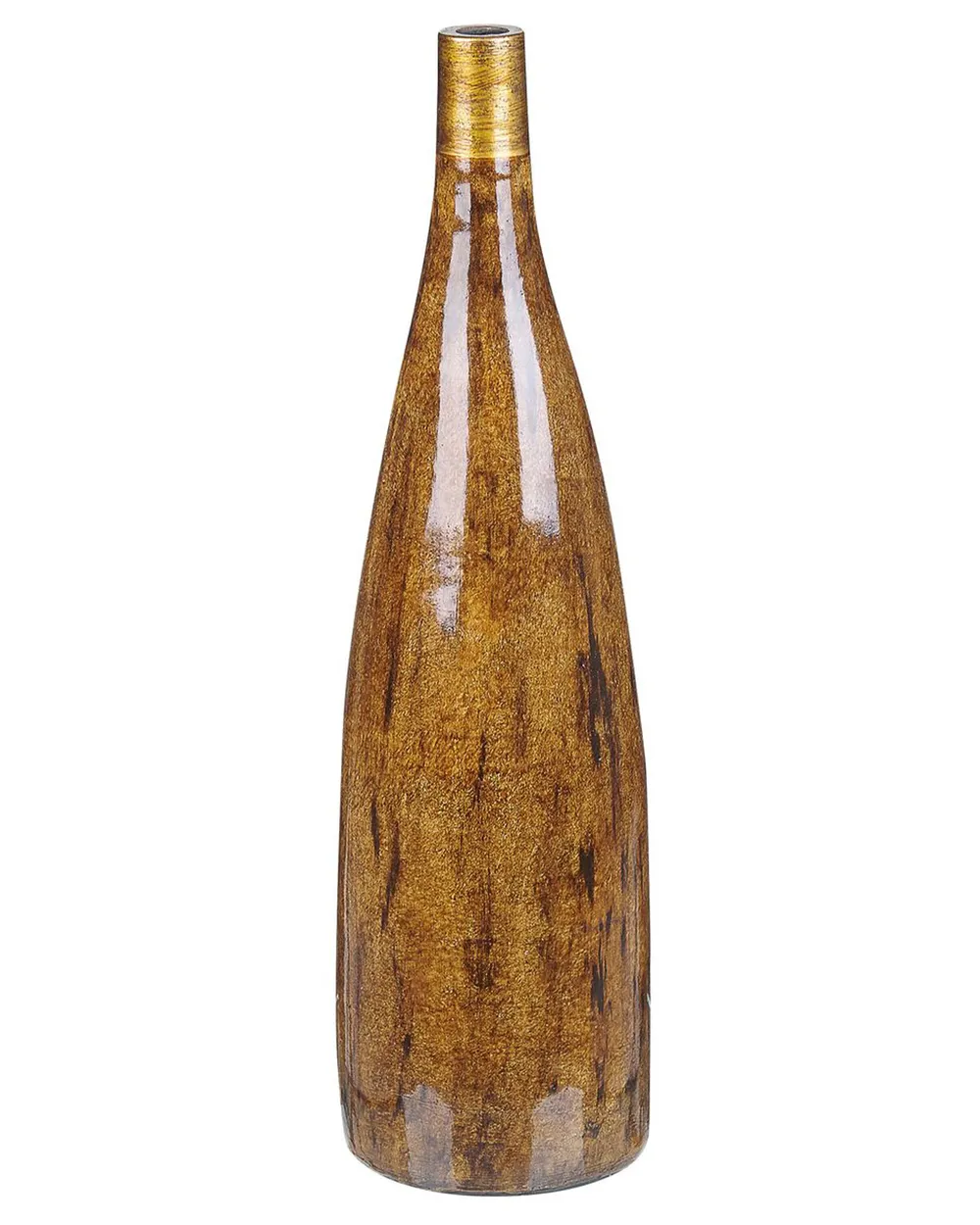 Blumenvase BURGOS 52 cm Keramik Braun