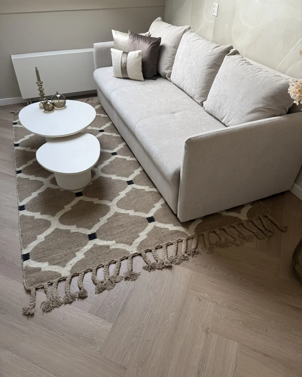 Teppich ORENCIK Beige 160 x 230 cm Jute_1001035