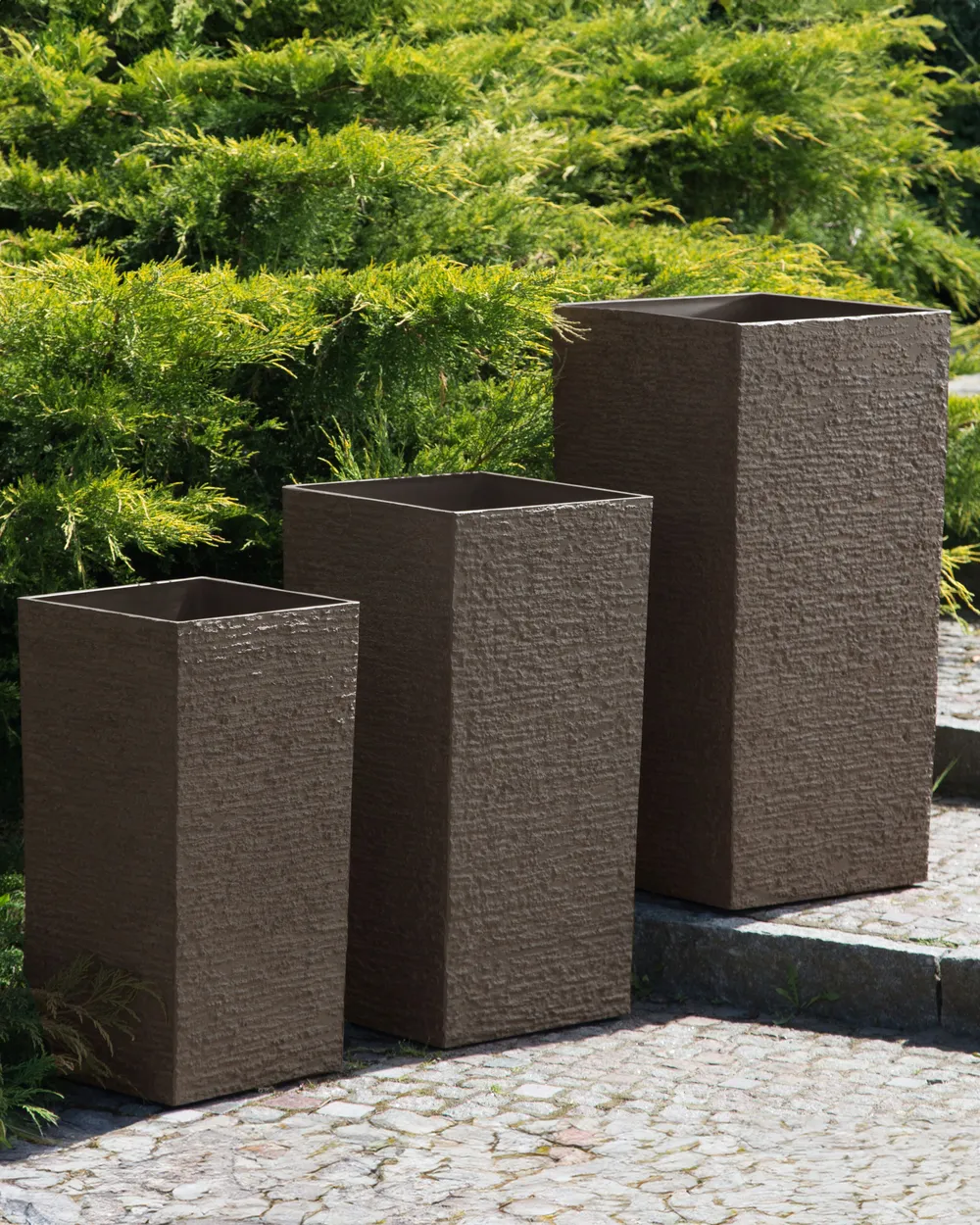 Blumenkübel TENNO 30 cm Dunkelbraun