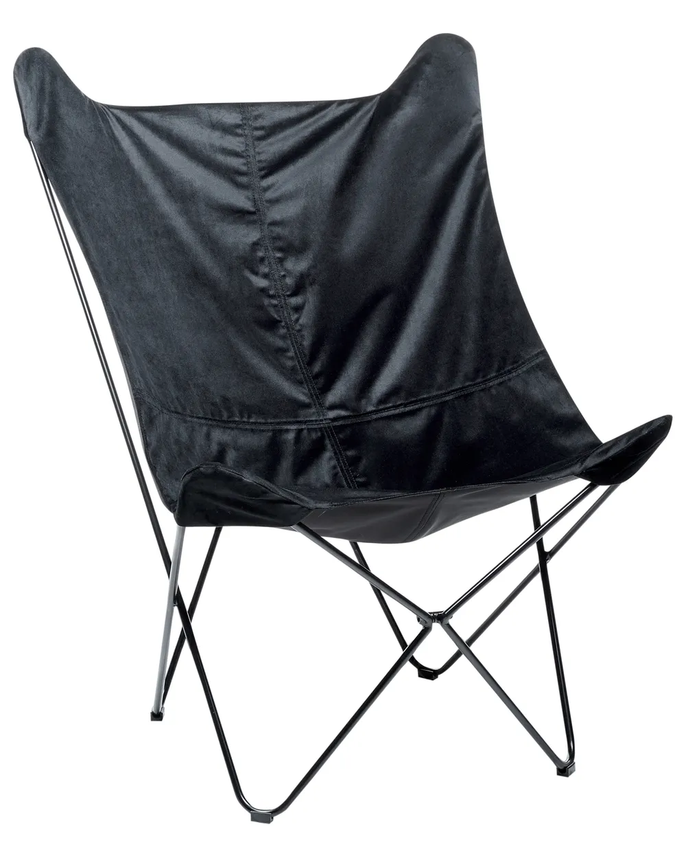 Sessel NYBRO Samtstoff Schwarz