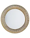 Wandspiegel CHANNAY 80 cm 80 cm Metall Gold