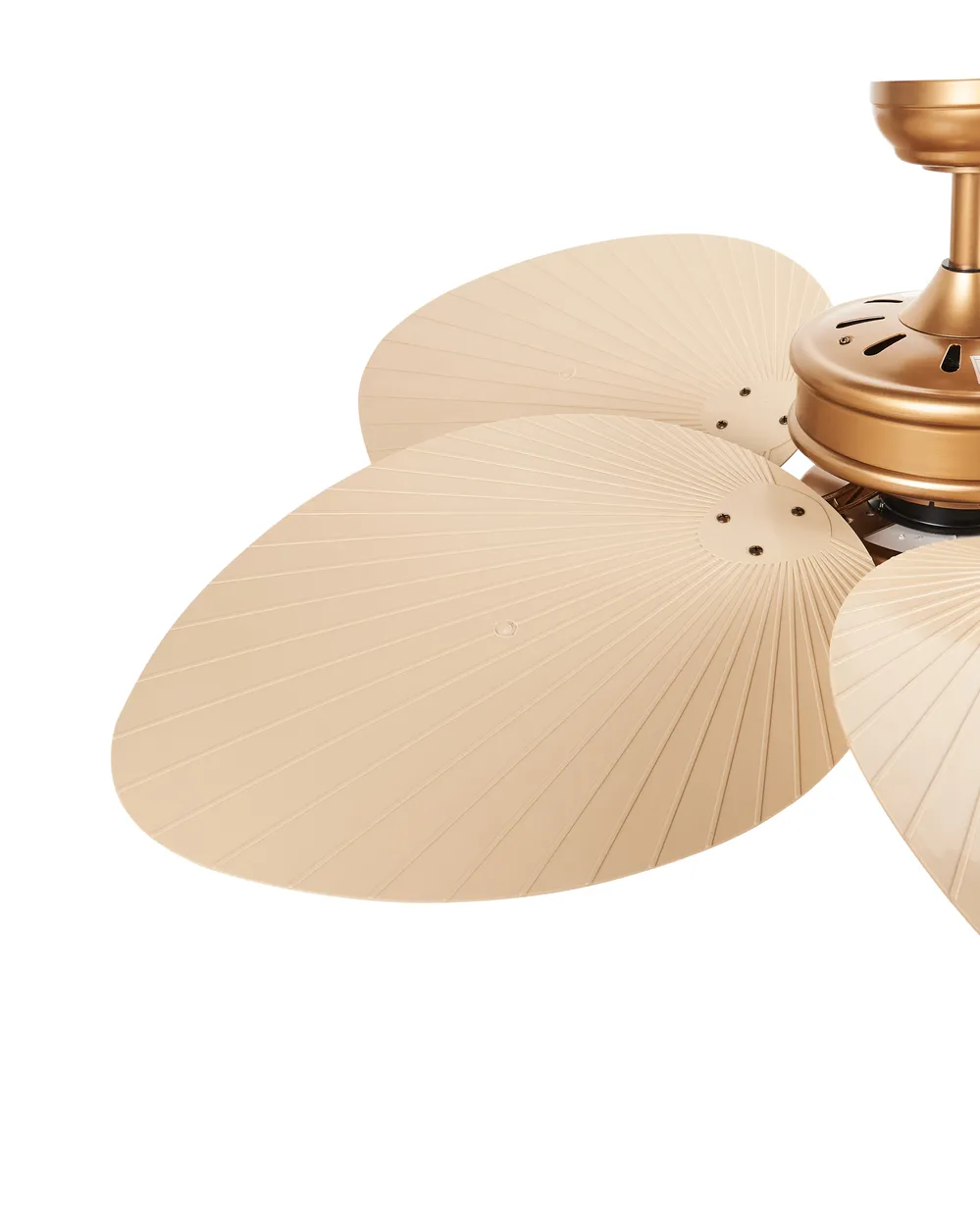 Deckenventilator mit Licht BORMEJO mit Fernbedienung LED Gold - Beliani.de Deckenventilator mit Licht BORMEJO mit Fernbedienung LED Gold - Beliani.de