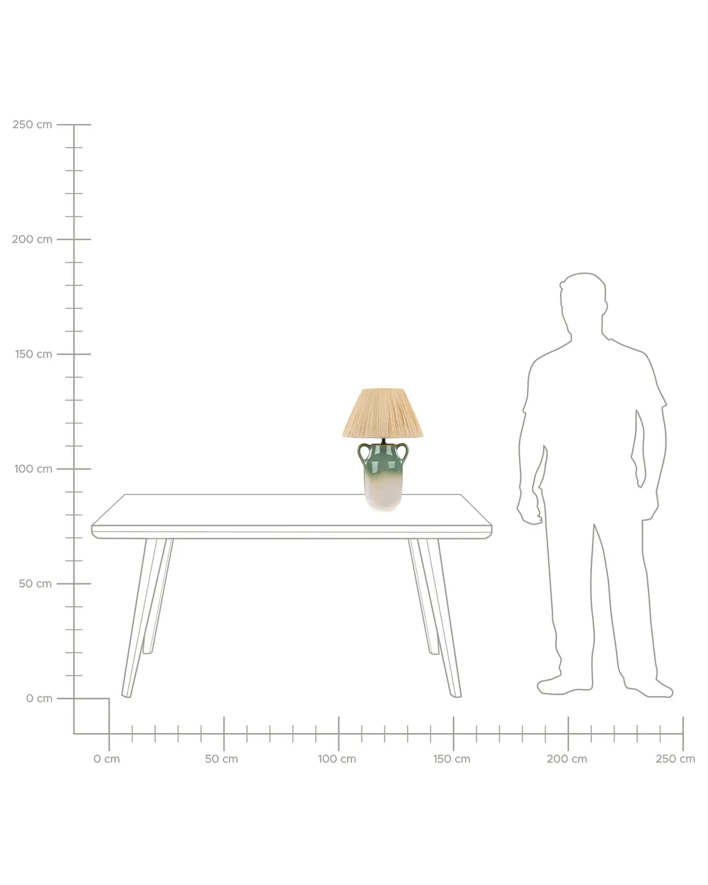Table Lamp LIMONES Ceramic Green_871487