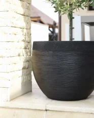 Blumenkübel ZAKROS 50 cm Schwarz_1001331