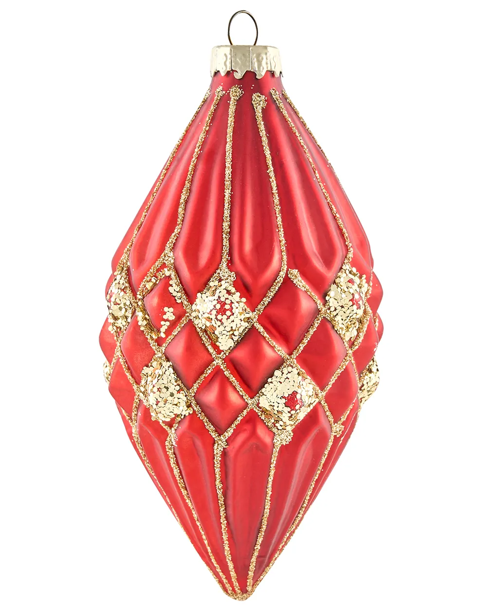 Weihnachtskugel 70er Set TWINKLE Glas Rot / Grün_1027912