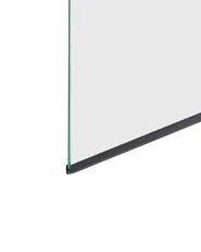 Badewannenaufsatz LAPAN 140 x 70 cm Schwarz_944139