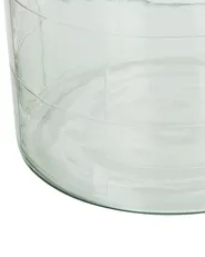Blumenvase VINDALOO 35 cm Glas Hellgrün_830538