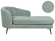Linksseitige Chaiselongue ALLIER Bouclé Grün_879221