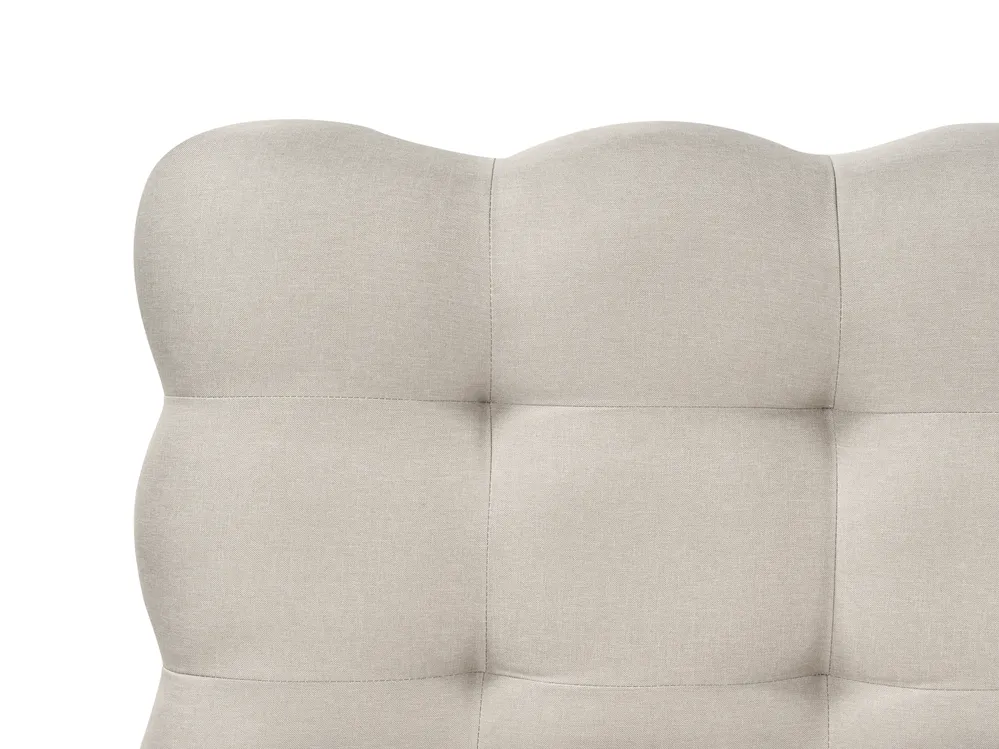 Bett mit Lattenrost Stoff SOULISSE 180 x 200 cm Beige_994495