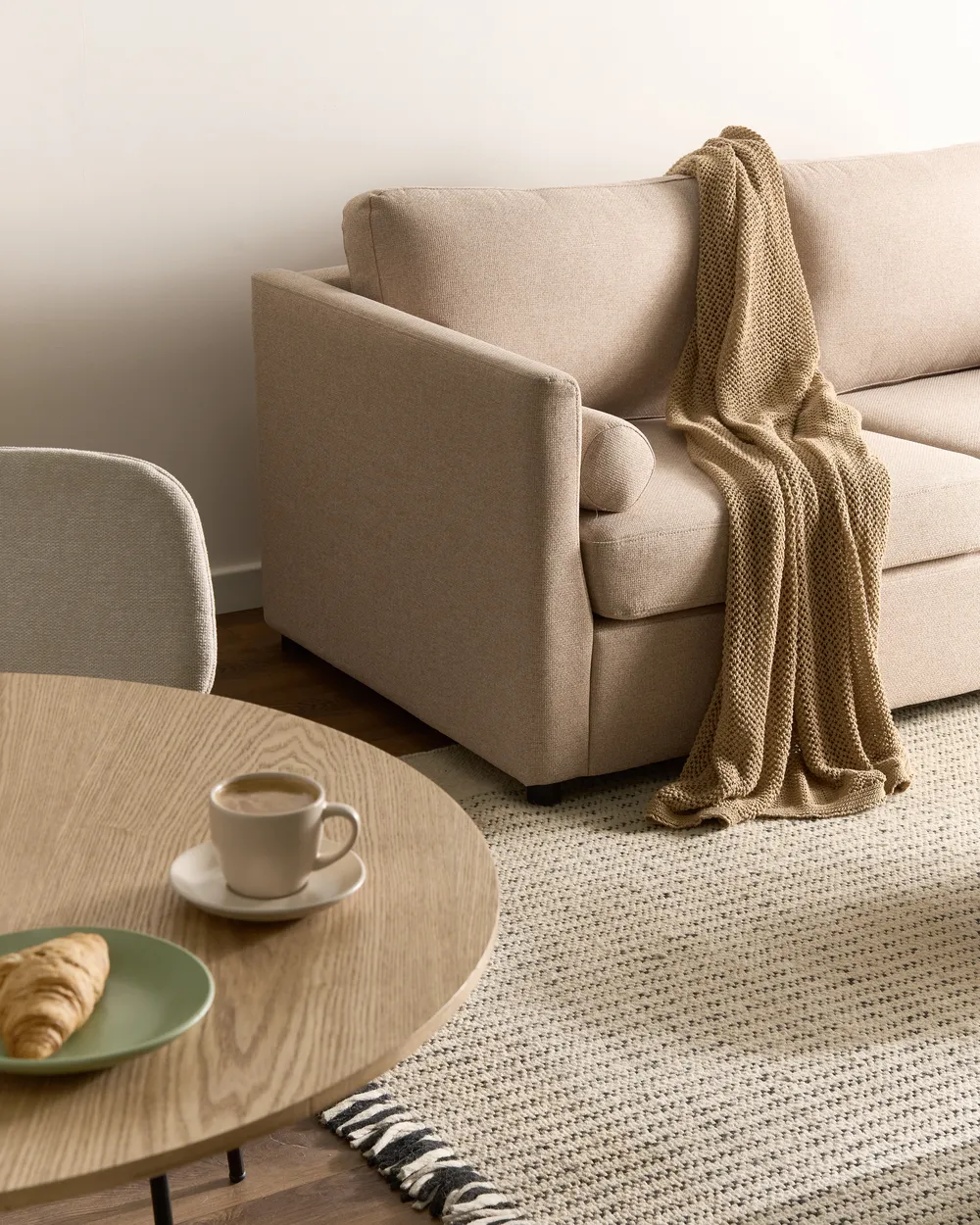 Schlafsofa INKOO Stoff Beige_1059866