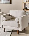 Sessel NURMO Stoff Hellbeige