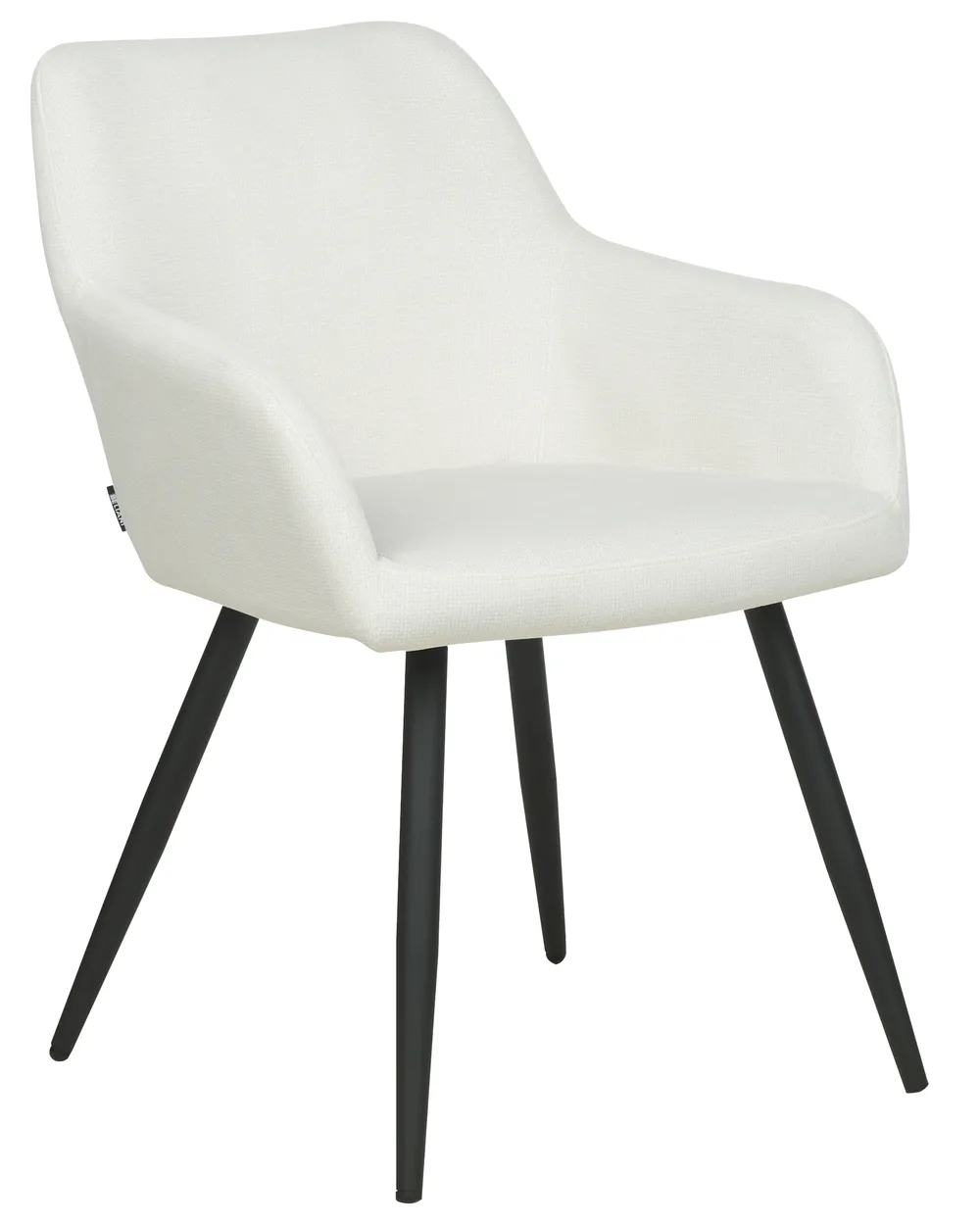 Set of 2 Dining Chairs CASMALIA Velvet Off-White_898667