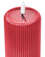 LED Kerzen 6er Set NOISETTE 10/16 cm Rot_1016020