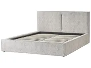 Bett mit Stauraum MOISSAC Strickvelours Schwarz / Weiß 180 x 200 cm_989416
