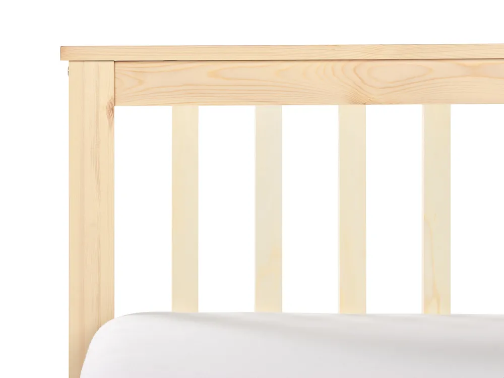 Bett mit Lattenrost Kiefernholz OLENDON 160 x 200 cm Hellbraun_954869