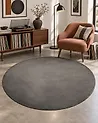 Teppich GESI Dunkelgrau ø 140 cm Viskose
