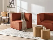 Corner Seat LEMVIG Corduroy Golden Brown Left Hand_1054696