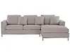 Ecksofa OSLO Stoff Beige linksseitig